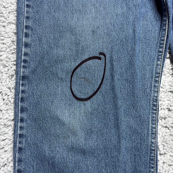 Levis Jeans Mens 36 x 30 505 Regular Baggy Relaxed Casual Work Utility Cotton - Picture 6 of 6